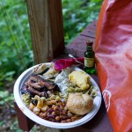 These good folks prepared me this plate full of food for supper - and gave me lots of free beer:-)