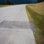 Riding a bicycle on an Interstate is seldom a great thing to do, but NEVER fun with these rubble strips!