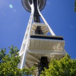 The Space Needle in Seattle. Since it was actually way more expensive than we thought, we decided not to go up.